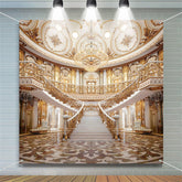 Aperturee - Gorgeous Golden Palace Photo Architecture Backdrop